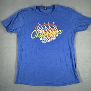 NBA OKC THUNDER OKLAHOMA CITY BASKETBALL MENs T-SHIRT SZ Large